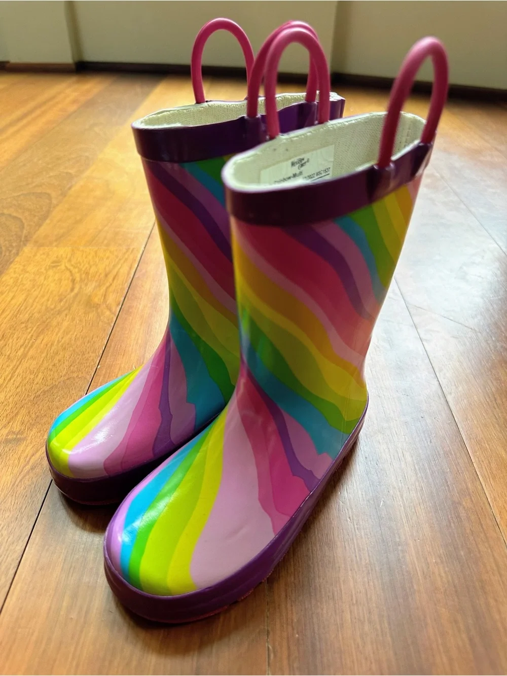 Western Chief Kids Rainbow Rain Boot, Size 9/10 Little Kid